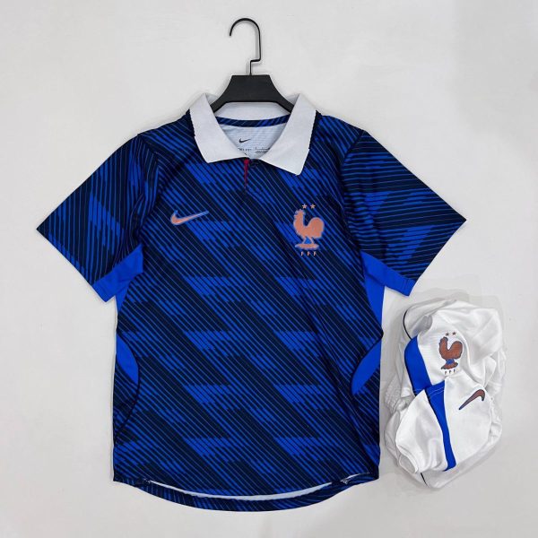 لباس اول فرانسه 2026 هواداری با شورت
